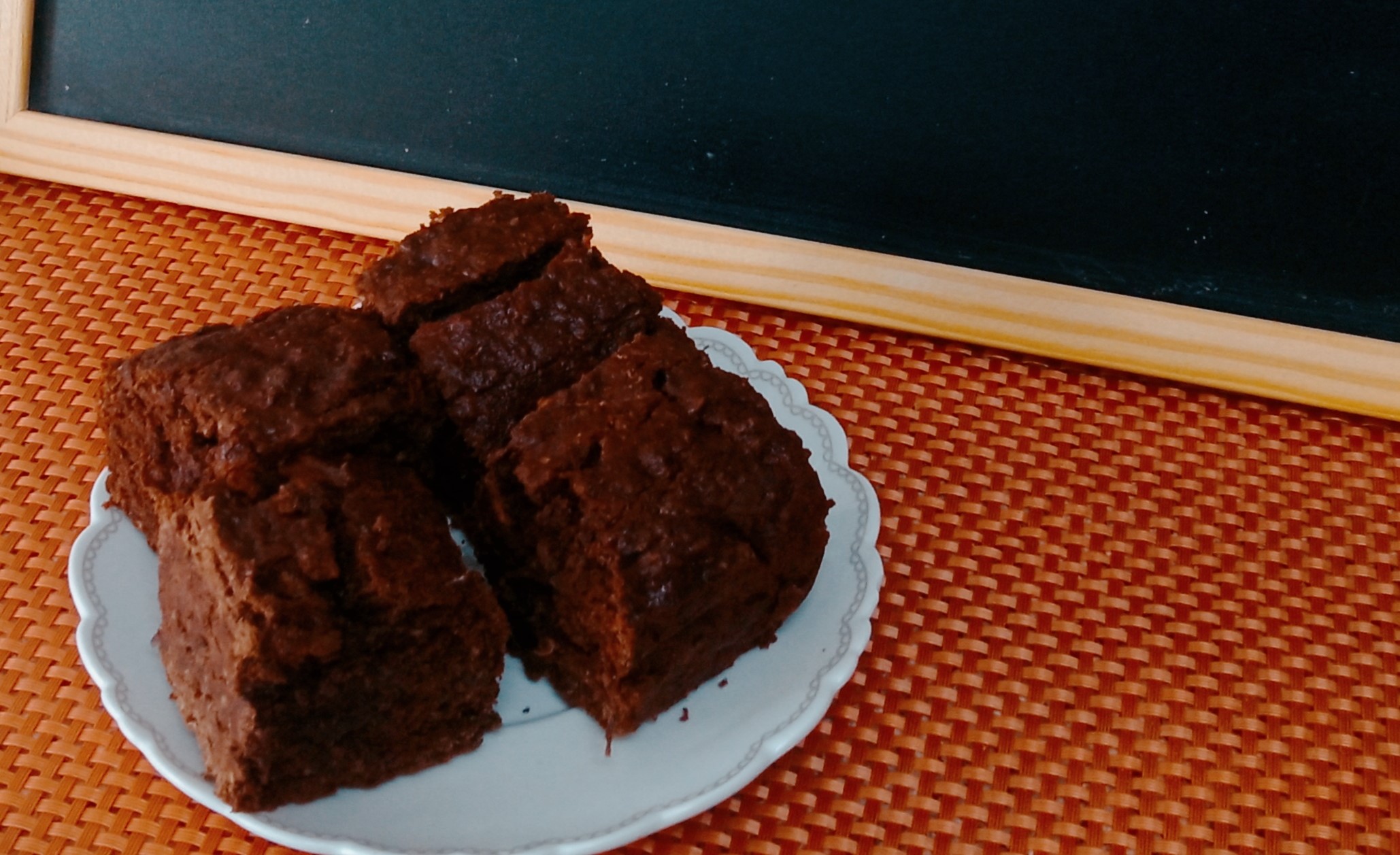 Brownies de cacau simples