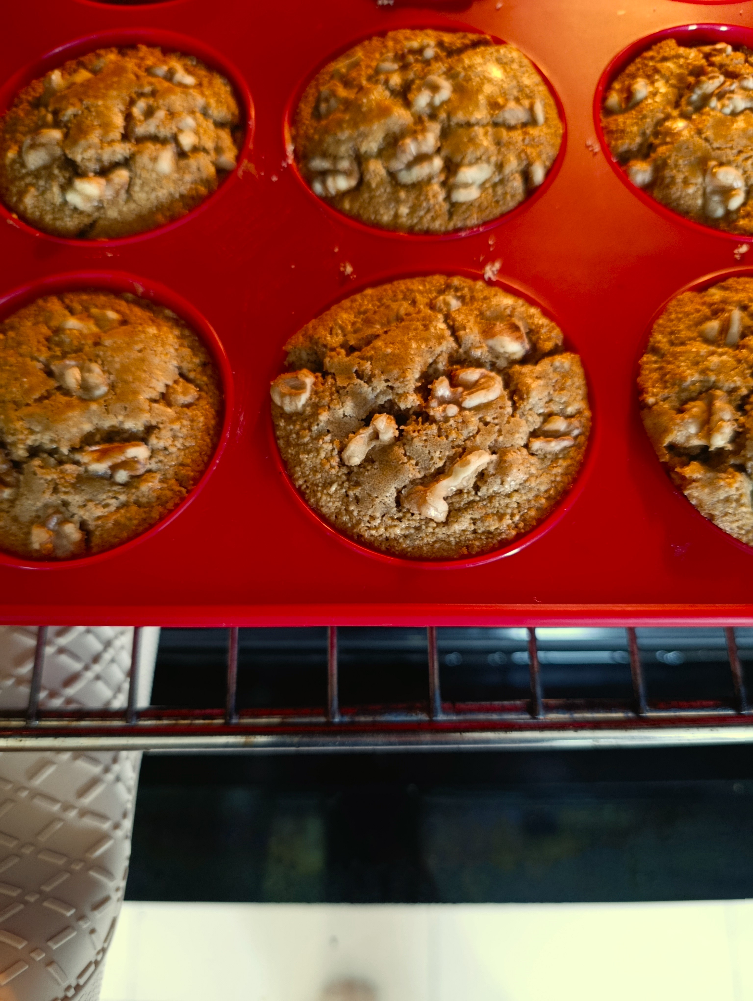 Muffins de abobora e noz