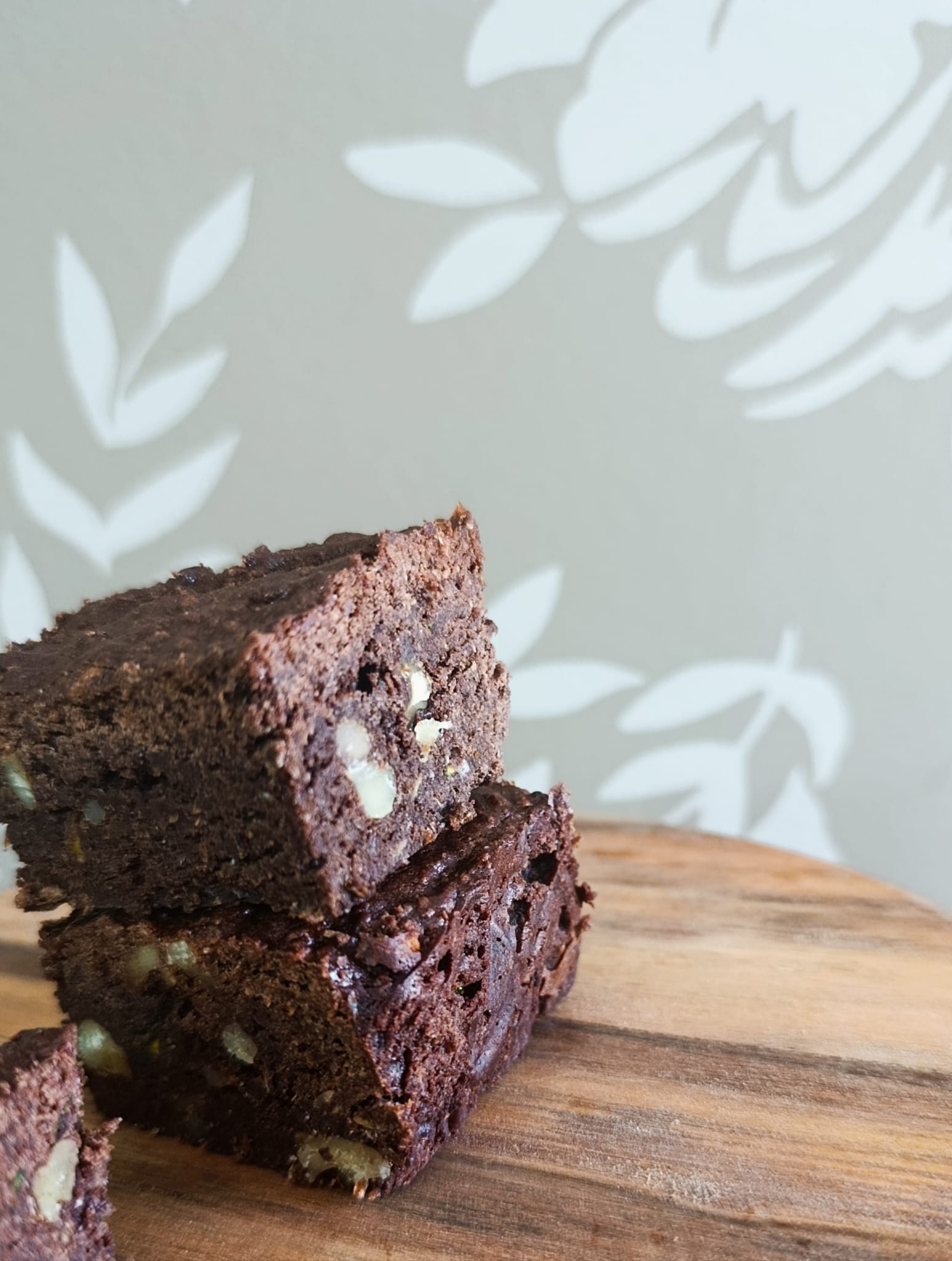 Brownies de cacau com noz